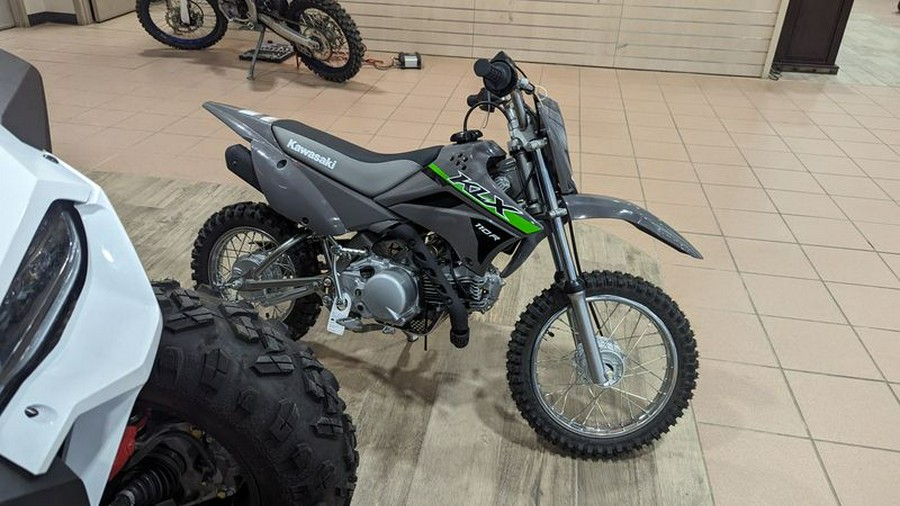 New 2024 KAWASAKI KLX110R BATTLE GRAY