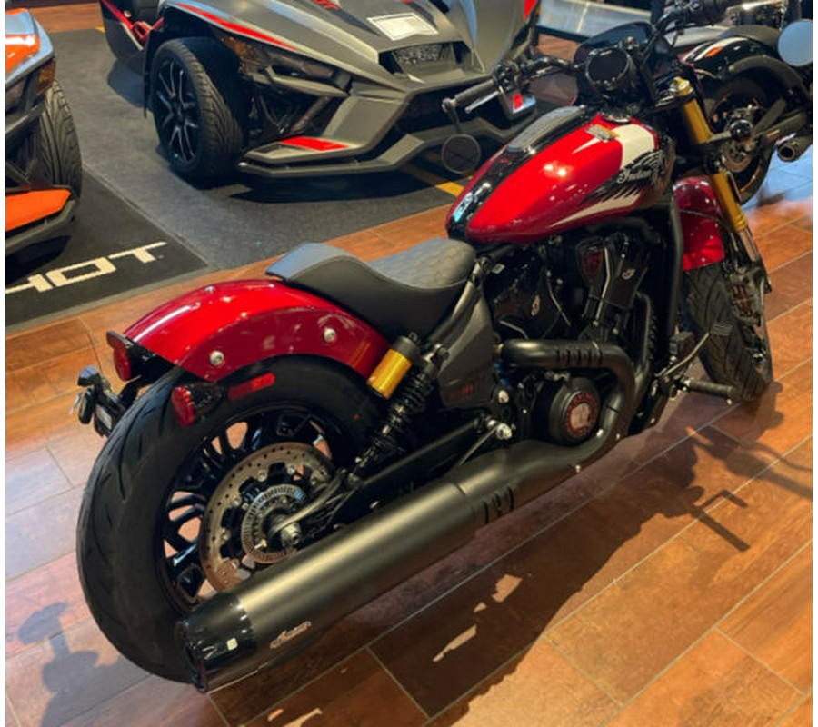 2025 Indian Motorcycle® 101 Scout® Sunset Red Metallic with Graphics