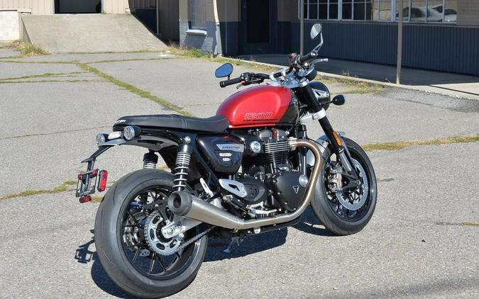 2024 Triumph Speed Twin 1200 Carnival Red/Storm Grey