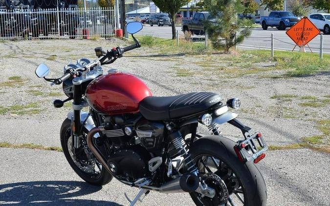 2024 Triumph Speed Twin 1200 Carnival Red/Storm Grey