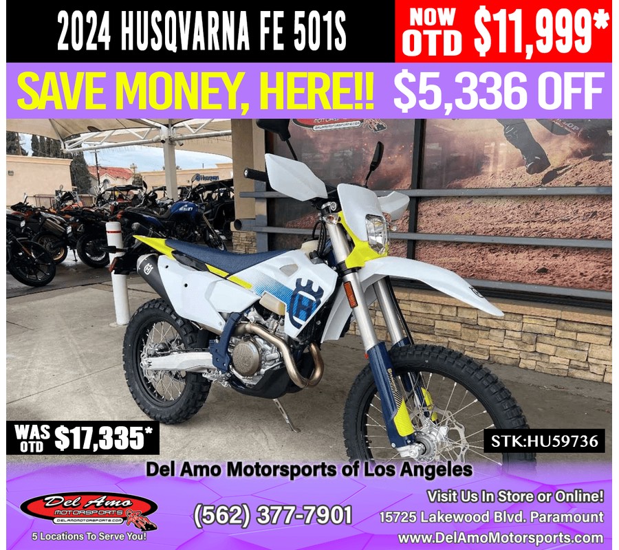 2024 Husqvarna FE 501S