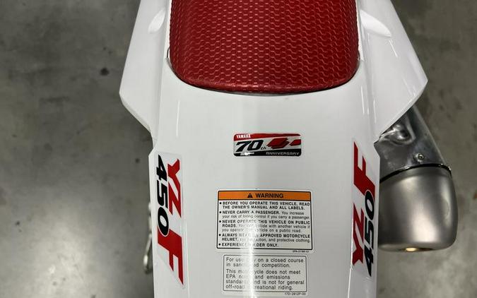 2026 Yamaha YZ450F 70th Anniversary Edition