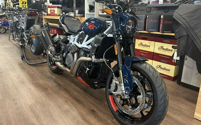 2024 Indian Motorcycle® FTR x 100% R Carbon Blue Candy Carbon