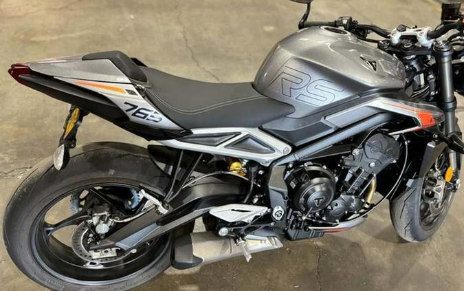 2025 Triumph Street Triple 765 RS Silver Ice