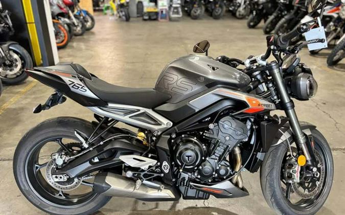 2025 Triumph Street Triple 765 RS Silver Ice