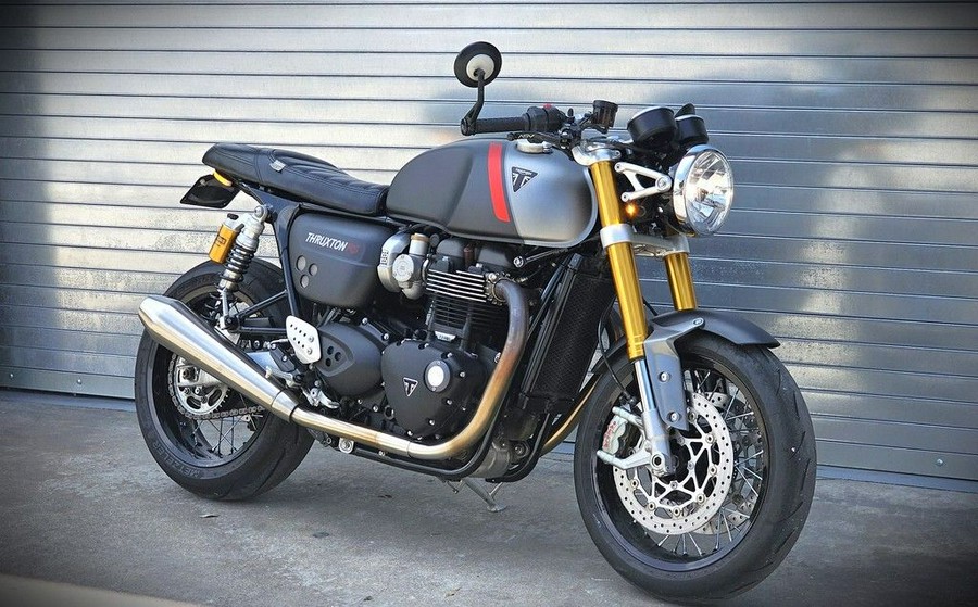 2020 Triumph Thruxton RS Matt Storm Grey and Silver Ice