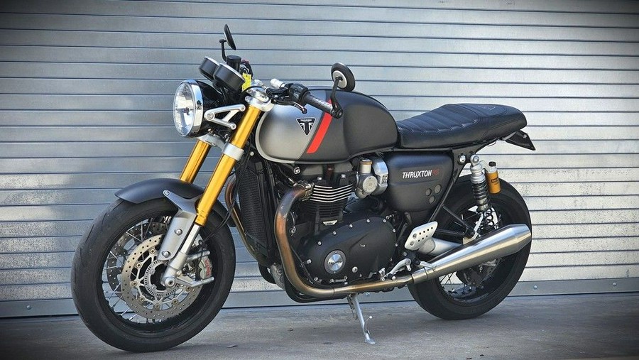 2020 Triumph Thruxton RS Matt Storm Grey and Silver Ice