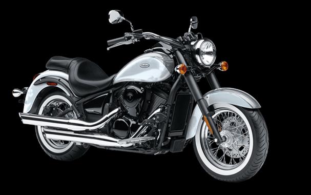 New 2024 KAWASAKI VULCAN 900 CLASSIC PEARL STORM GRAY AND PEARL ROBOTIC WHITE