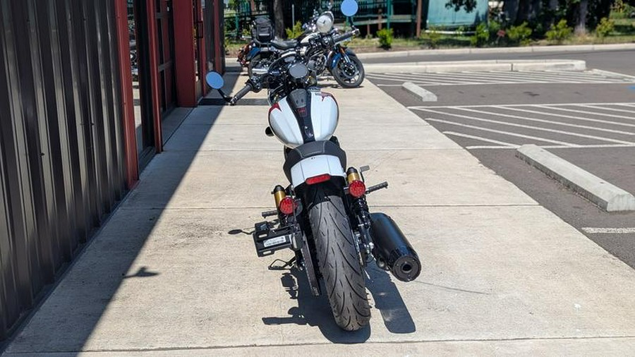 2025 Indian Motorcycle® 101 Scout® Ghost White Metallic with Graphics