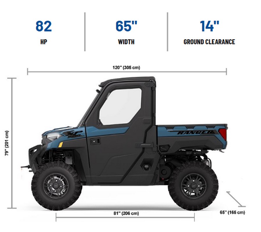 2025 Polaris Industries RANGER XP 1000 NORTHSTAR PREMIUM BLUE SLATE