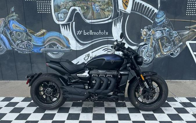 2025 Triumph Rocket 3 Storm R Satin Pacific Blue and Matte Sapphire Black