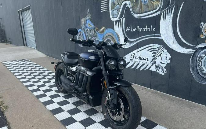 2025 Triumph Rocket 3 Storm R Satin Pacific Blue and Matte Sapphire Black