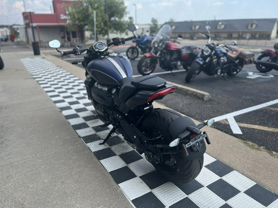 2025 Triumph Rocket 3 Storm R Satin Pacific Blue and Matte Sapphire Black