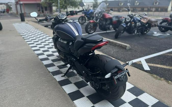 2025 Triumph Rocket 3 Storm R Satin Pacific Blue and Matte Sapphire Black