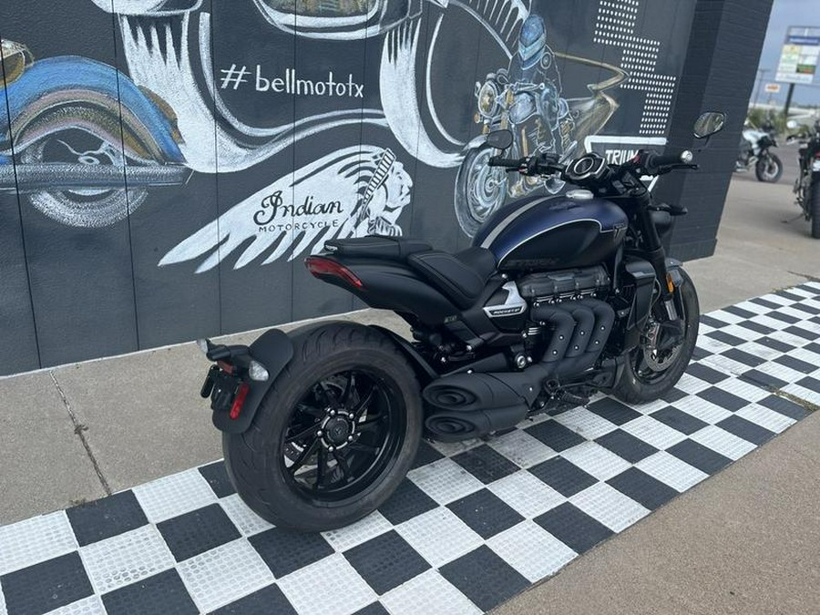 2025 Triumph Rocket 3 Storm R Satin Pacific Blue and Matte Sapphire Black