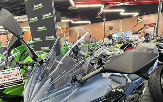 2026 Kawasaki Ninja® 500 ABS Metallic Matte Twilight Blue