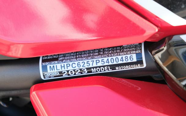 2023 HONDA CBR500R ABS