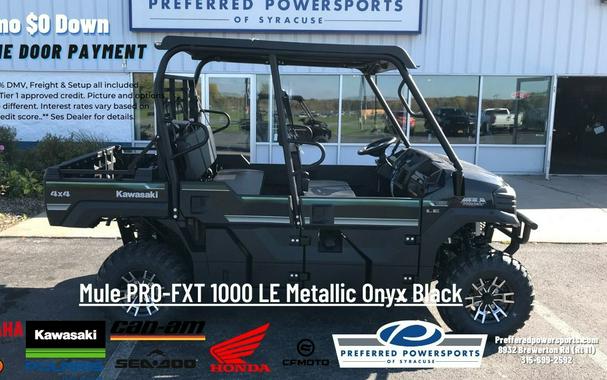 2024 Kawasaki Mule PRO-FXT 1000 LE Metallic Onyx Black