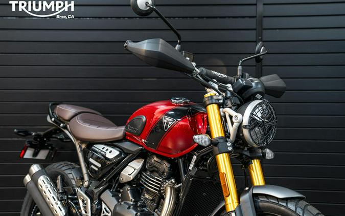 2024 Triumph Scrambler 400 X Carnival Red / Phantom Black