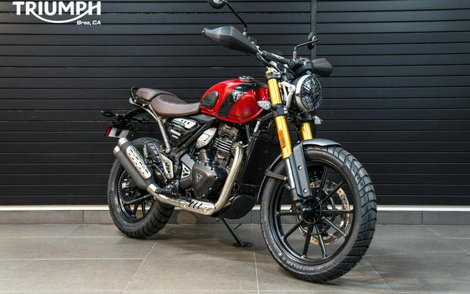 2024 Triumph Scrambler 400 X Carnival Red / Phantom Black