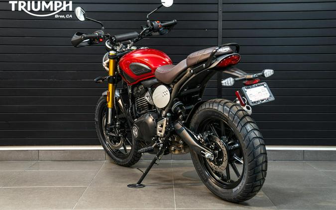 2024 Triumph Scrambler 400 X Carnival Red / Phantom Black