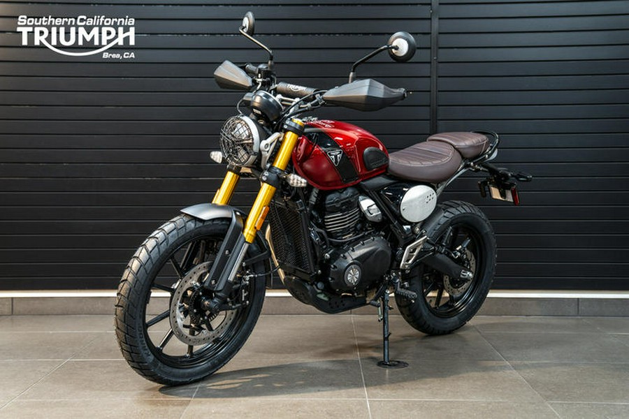 2024 Triumph Scrambler 400 X Carnival Red / Phantom Black