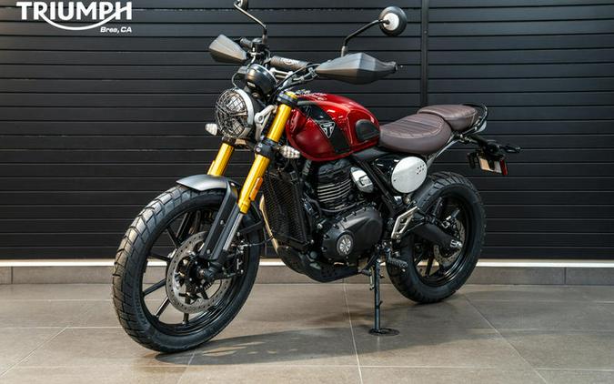 2024 Triumph Scrambler 400 X Carnival Red / Phantom Black