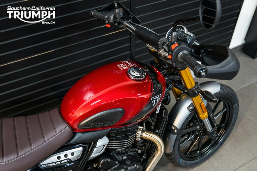 2024 Triumph Scrambler 400 X Carnival Red / Phantom Black