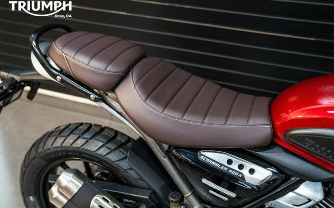 2024 Triumph Scrambler 400 X Carnival Red / Phantom Black