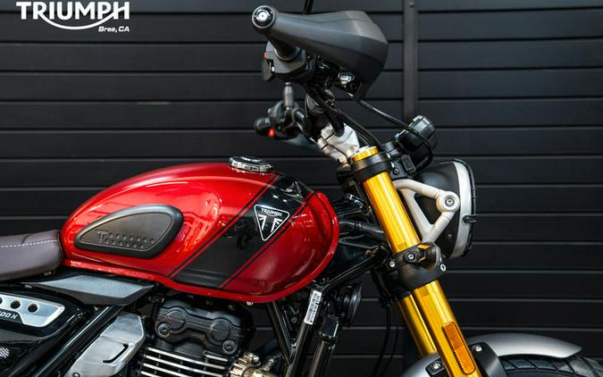 2024 Triumph Scrambler 400 X Carnival Red / Phantom Black