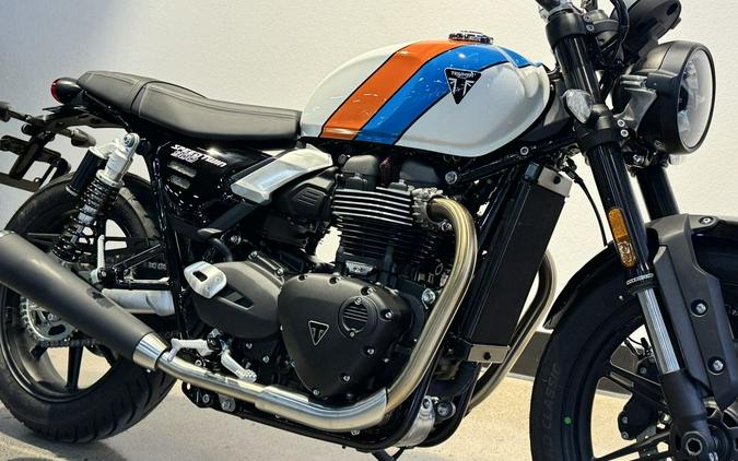 2026 Triumph Speed Twin 900 Pure White/Maui Blue/Tangerine Orange