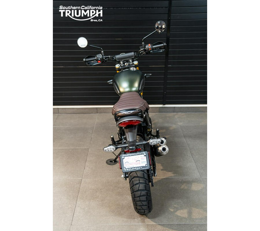 2024 Triumph Scrambler 400 X Matte Khaki Green / Fusion White