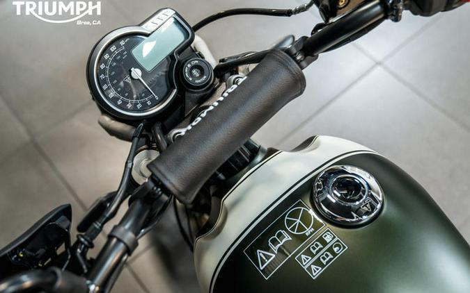 2024 Triumph Scrambler 400 X Matte Khaki Green / Fusion White