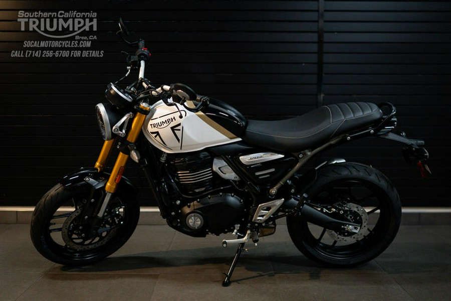 2026 Triumph Speed 400 Pearl Metallic White/Phantom Black
