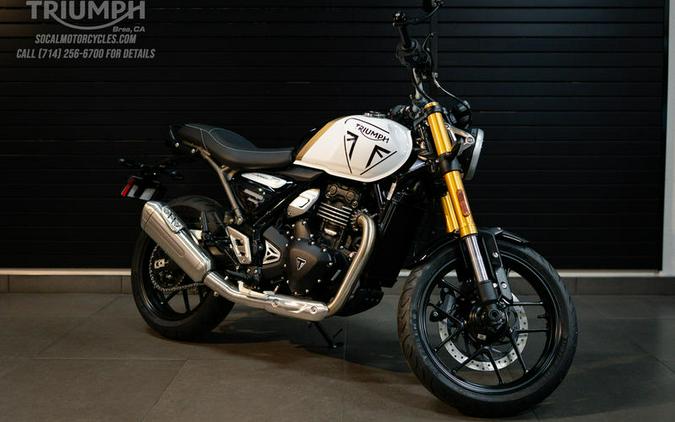 2026 Triumph Speed 400 Pearl Metallic White/Phantom Black