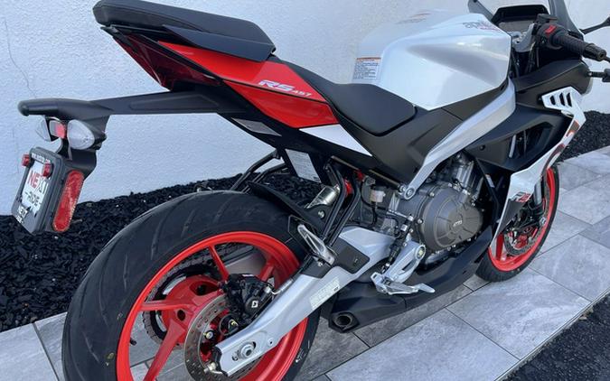 2025 Aprilia RS 457 OPALESCENT LIGHT