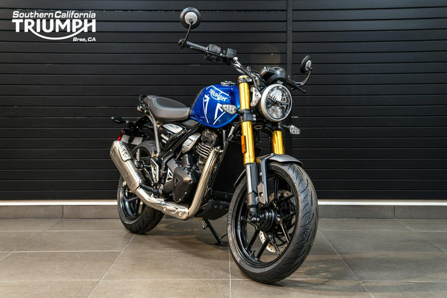 2024 Triumph Speed 400 Caspian Blue / Storm Grey