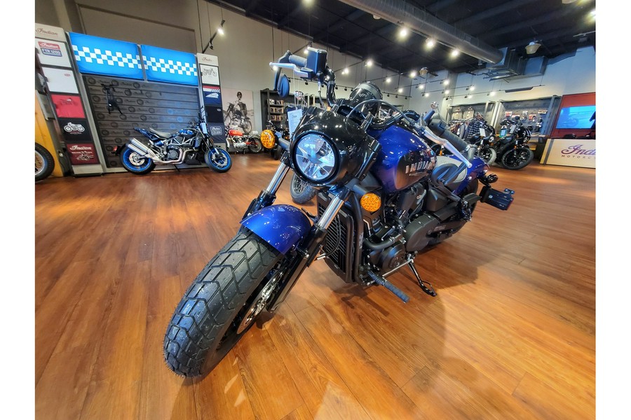 2025 Indian Motorcycle SCT BOBBER LTD, SPIRIT BLUE MTLC, TEC, 49ST Limited + Tech