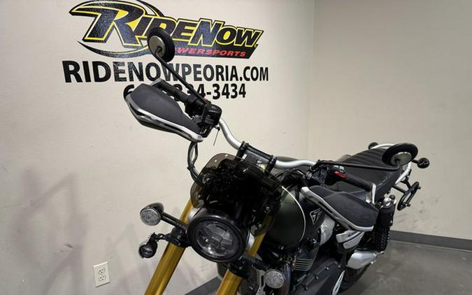 2023 Triumph Scrambler 1200 XE Matte Khaki Green Matte Jet Black