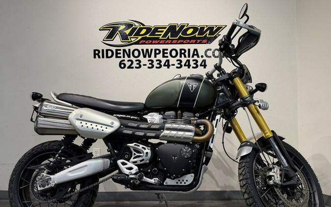 2023 Triumph Scrambler 1200 XE Matte Khaki Green Matte Jet Black