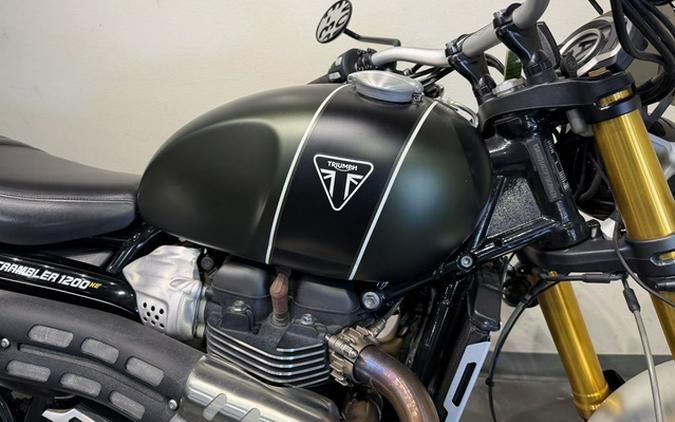 2023 Triumph Scrambler 1200 XE Matte Khaki Green Matte Jet Black
