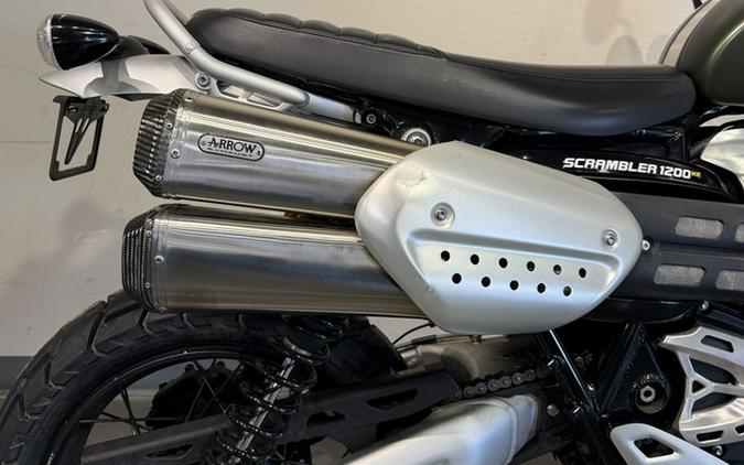 2023 Triumph Scrambler 1200 XE Matte Khaki Green Matte Jet Black