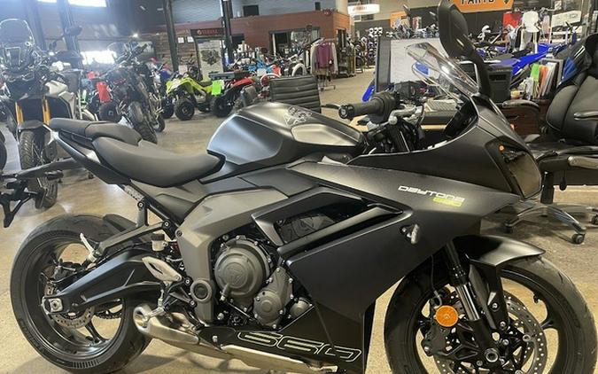 2025 Triumph Daytona 660 Satin Granite/Satin Black