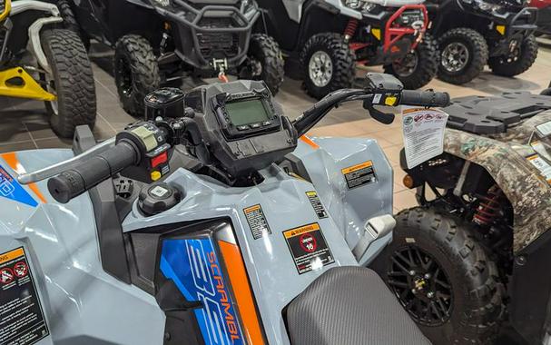 New 2024 POLARIS SCRAMBLER 850 STORM GRAY AND RADAR BLUE