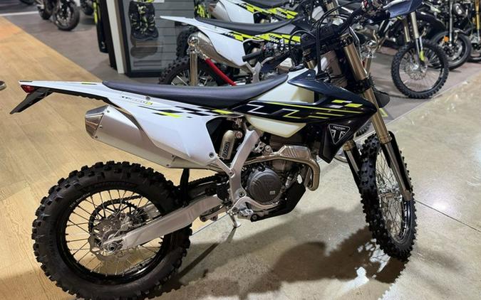 2026 Triumph TF 250-E Jet BlackPure White