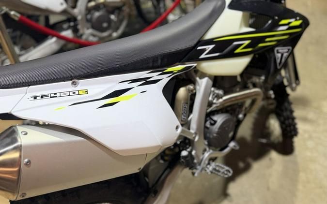 2026 Triumph TF 450-E Jet BlackPure White