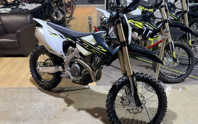 2026 Triumph TF 450-E Jet BlackPure White