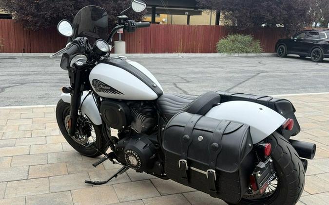 2024 Indian Chief Bobber Ghost White Metallic Smoke