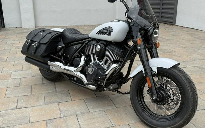 2024 Indian Chief Bobber Ghost White Metallic Smoke