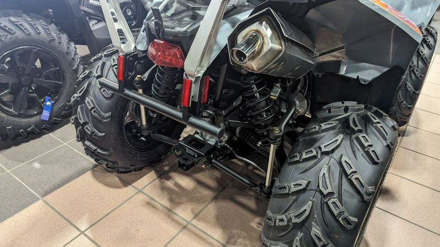 New 2024 POLARIS SCRAMBLER 850 STORM GRAY AND RADAR BLUE